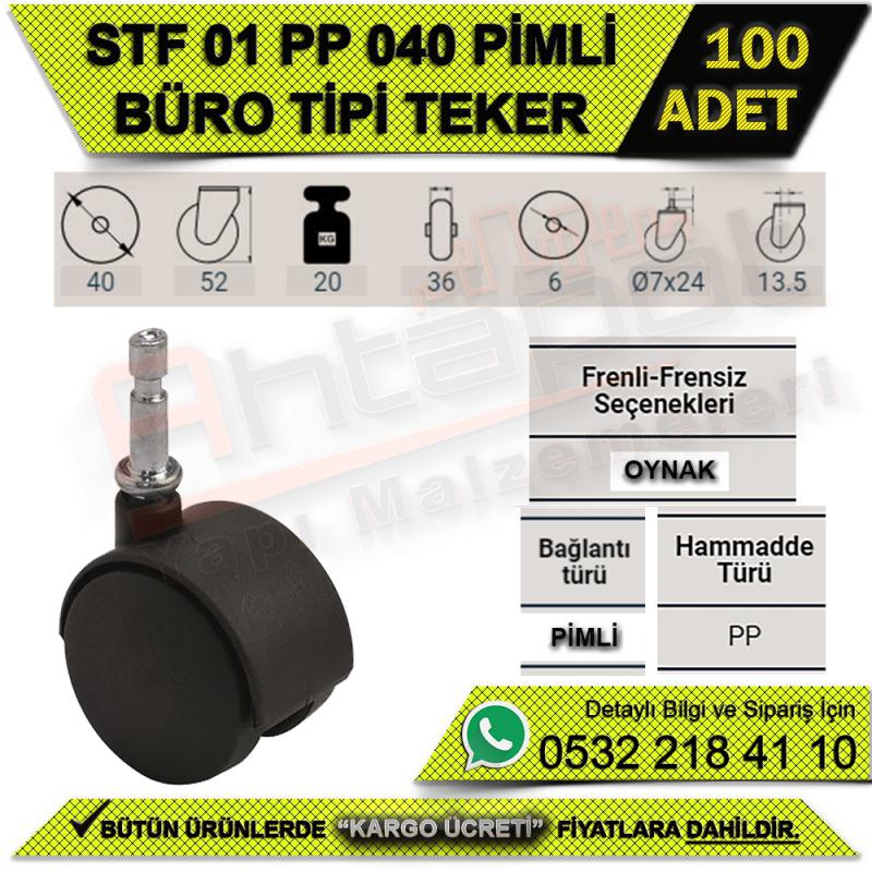 ST 04 PP 040 PİMLİ BÜRO TİPİ TEKER (100 ADET)